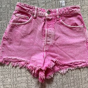 Zara Pink Jean Shorts